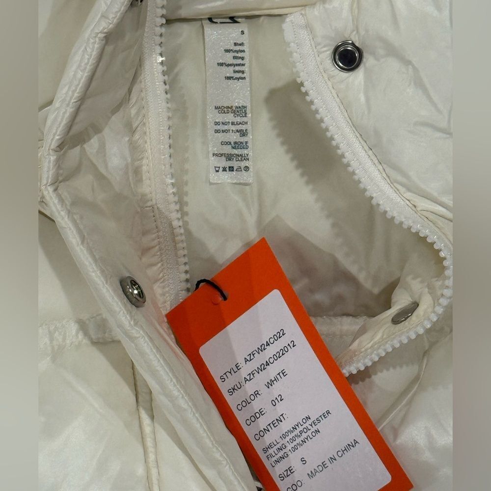 Charm Miles Women's Cream Puffer Jacket NWT - Picture 5 of 10